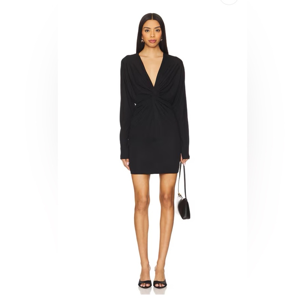 Anine Bing Mathilde Mini Dress in Black (L/M/XS)